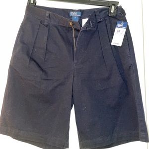 Navy blue chino shorts, polo Ralph Lauren